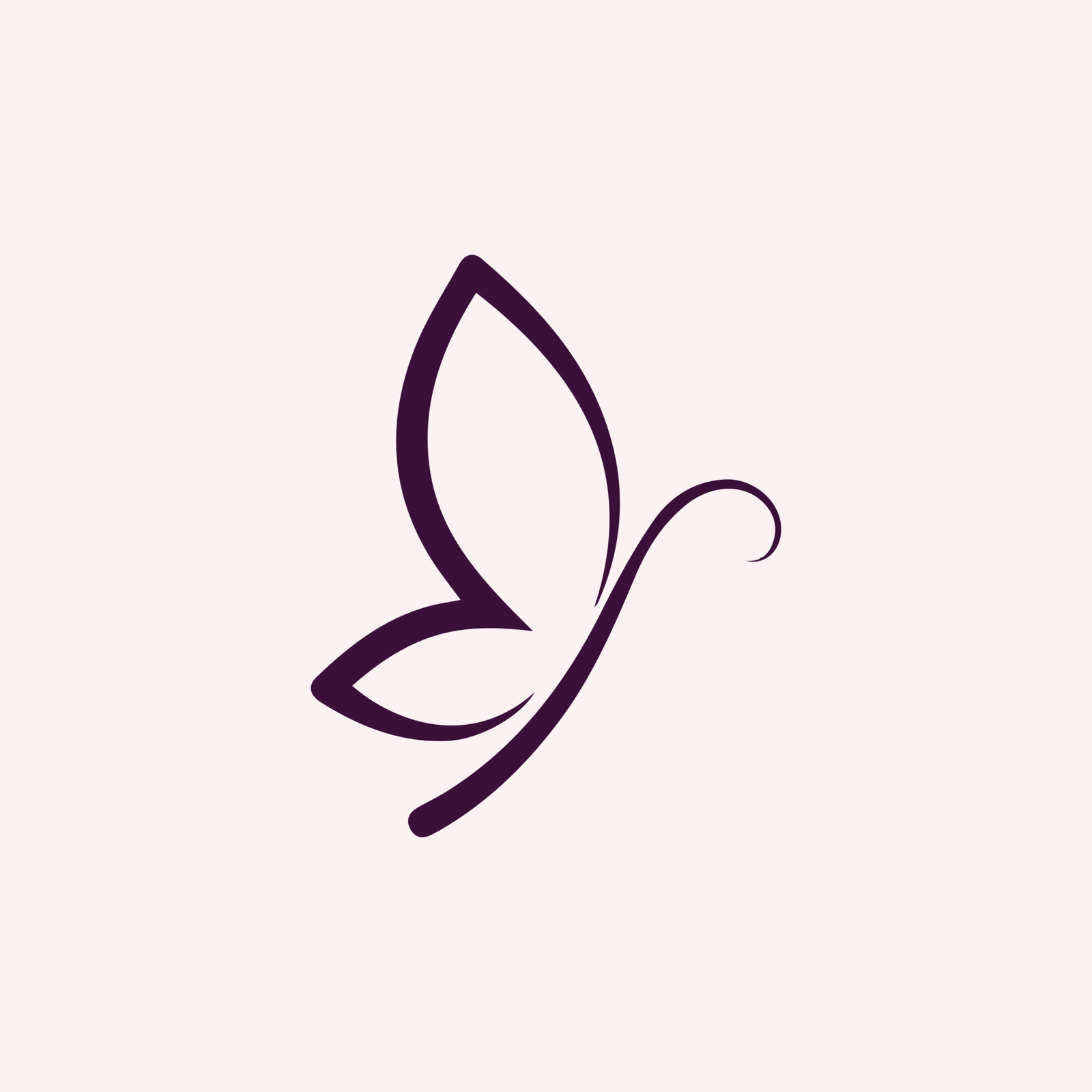 El Radiance brand mark – butterfly symbol